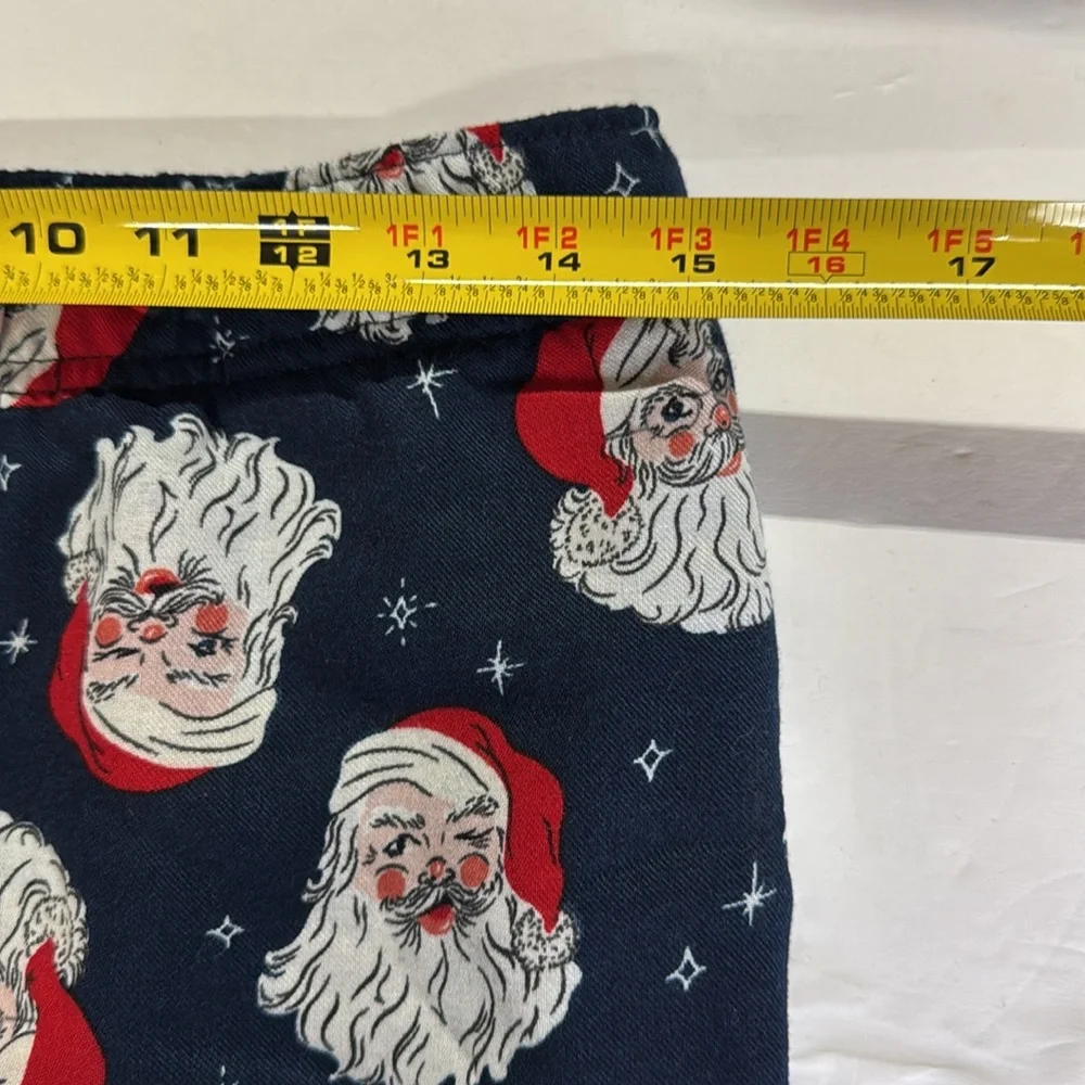 Old Navy Kids Pajama Set Navy and Red Santa Print lightweight unisex XXL 18